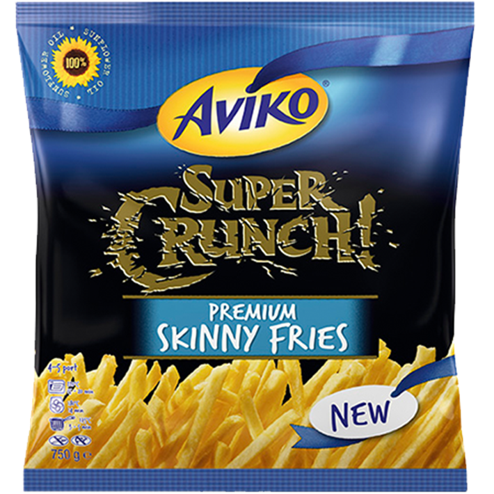 Super Crunch Premium Skinny Fries 750 G Aviko